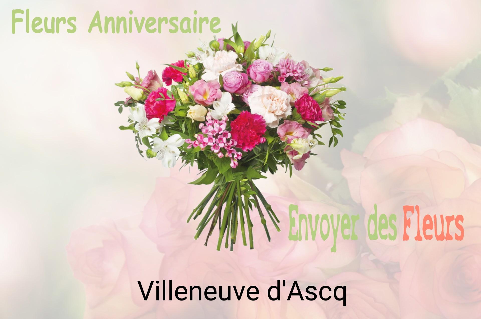 Bouquet de fleurs d’anniversaire livré à Villeneuve-d'Ascq